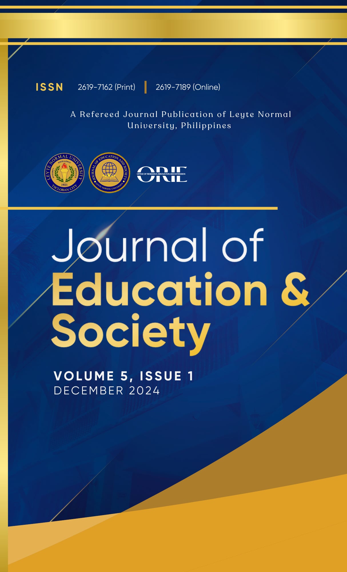 View Vol. 5 No. 1 (2024): Journal of Education and Society